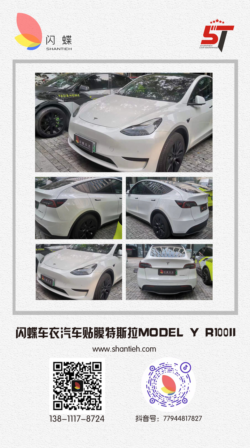 闪蝶车衣汽车贴膜 特斯拉MODEL Y R100II